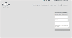 Desktop Screenshot of cerrajeriasayago.com