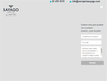 Tablet Screenshot of cerrajeriasayago.com